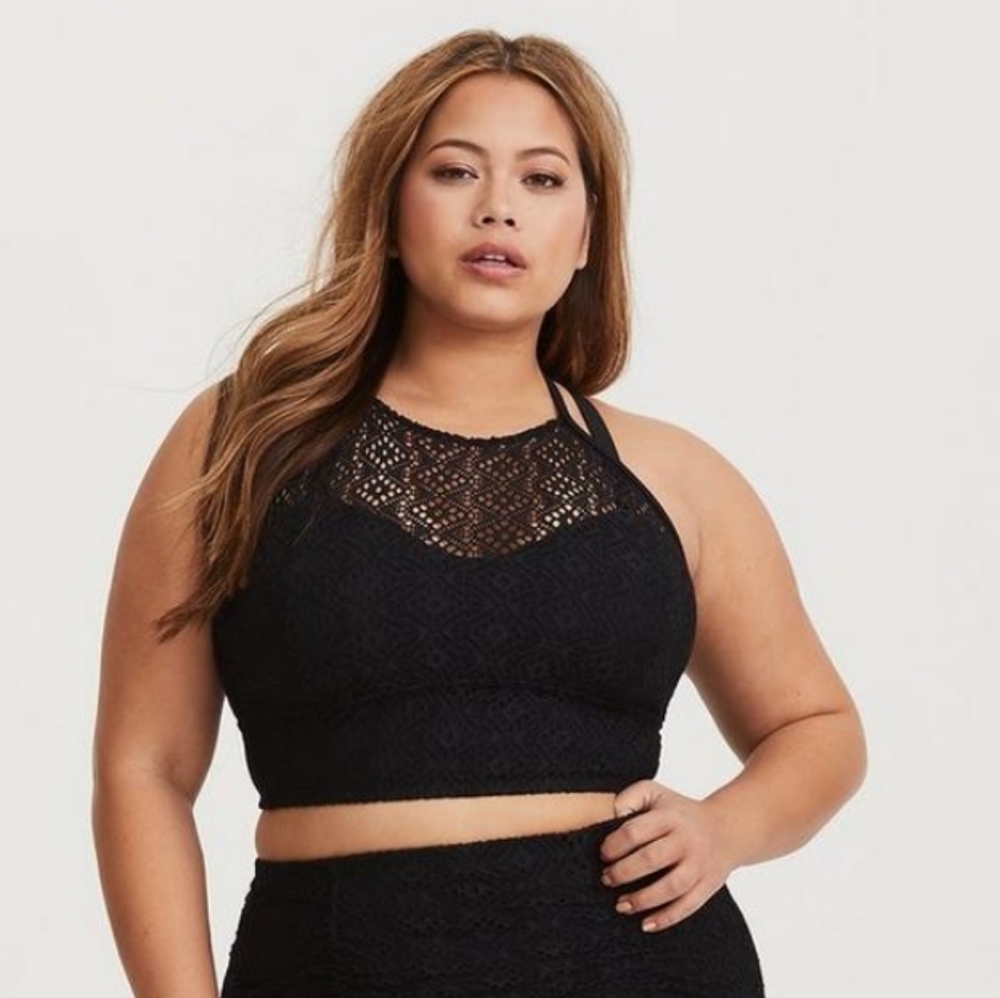 Torrid Crochet Swim Top, size 1